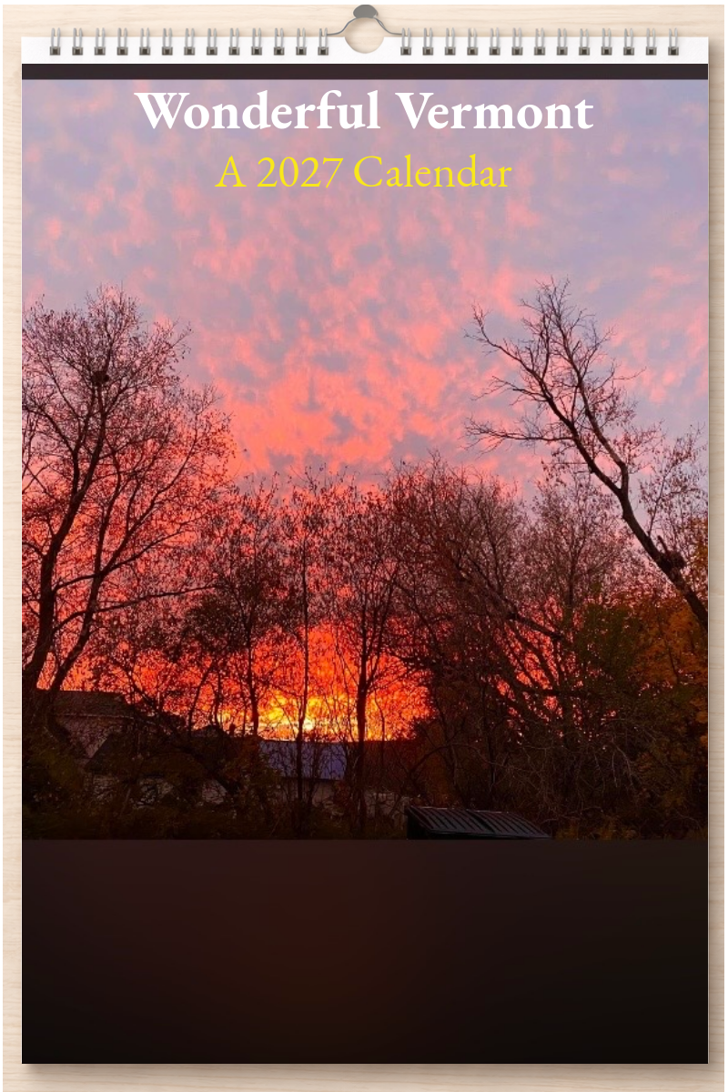 Wonderful Vermont: A 2027 Calendar