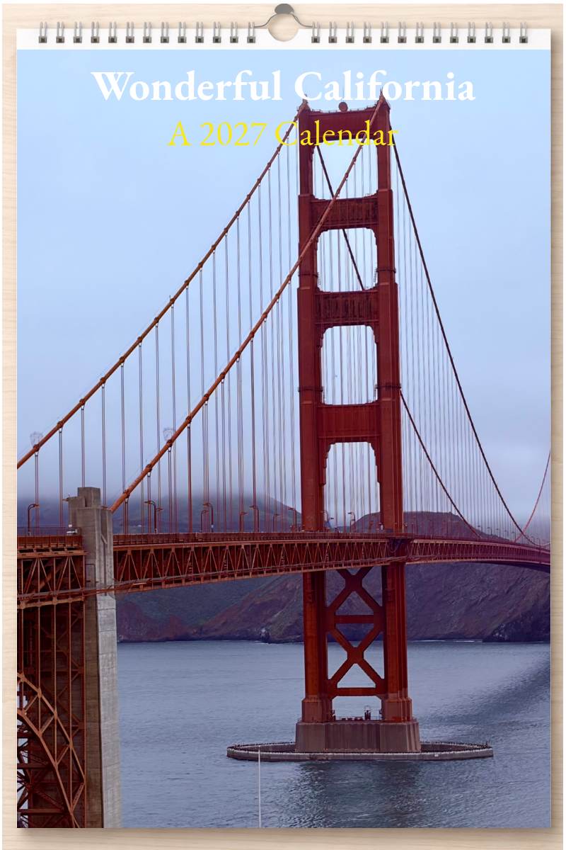 Wonderful California: A 2027 Calendar