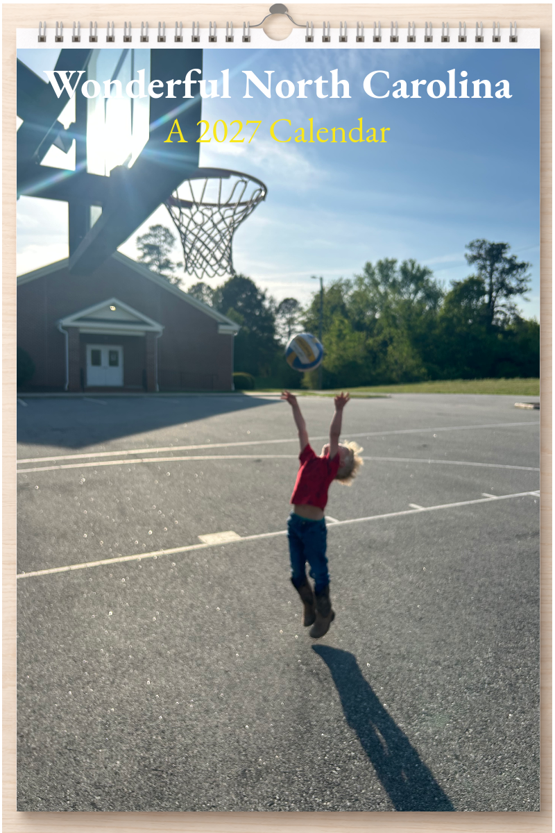 Wonderful North Carolina: A 2027 Calendar
