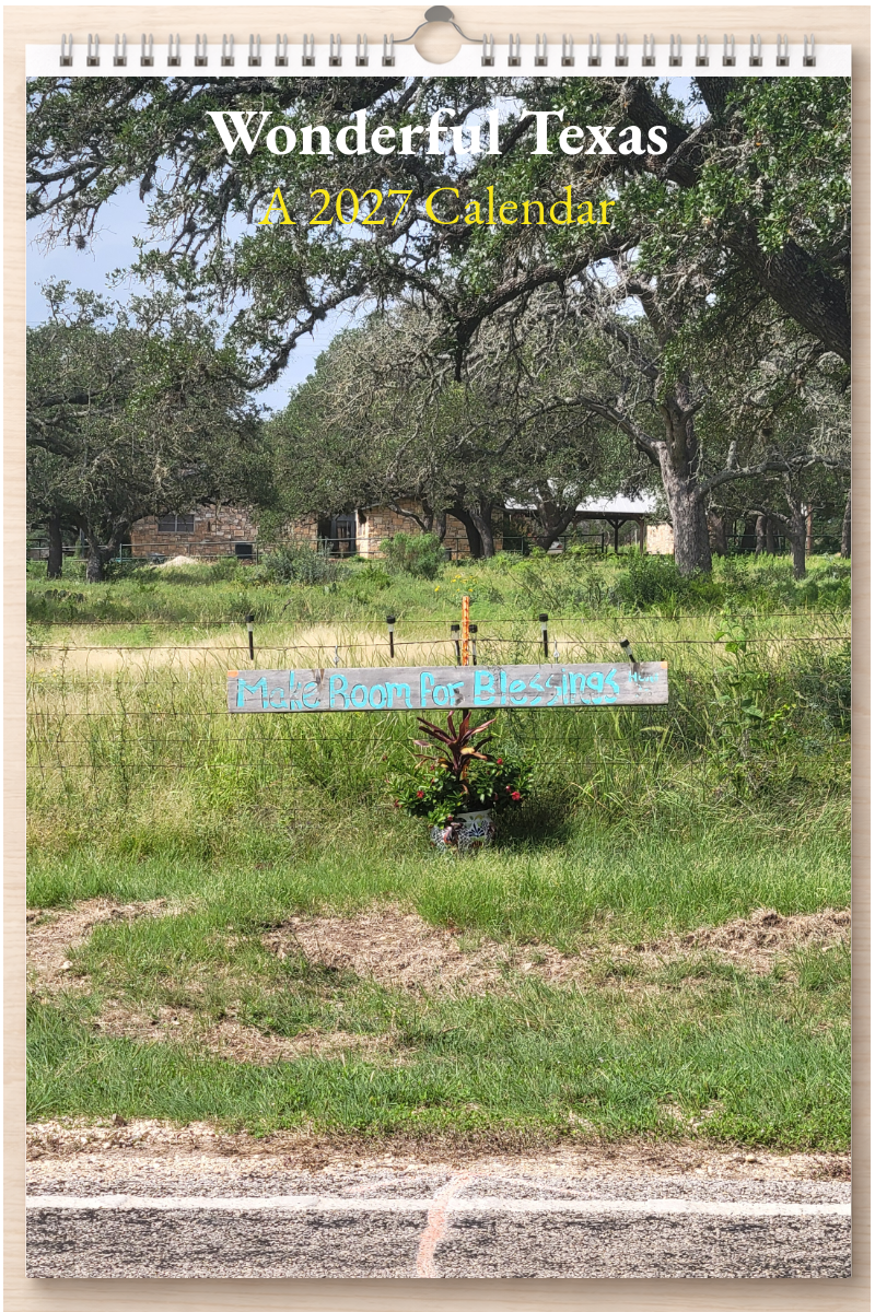 Wonderful Texas: A 2027 Calendar