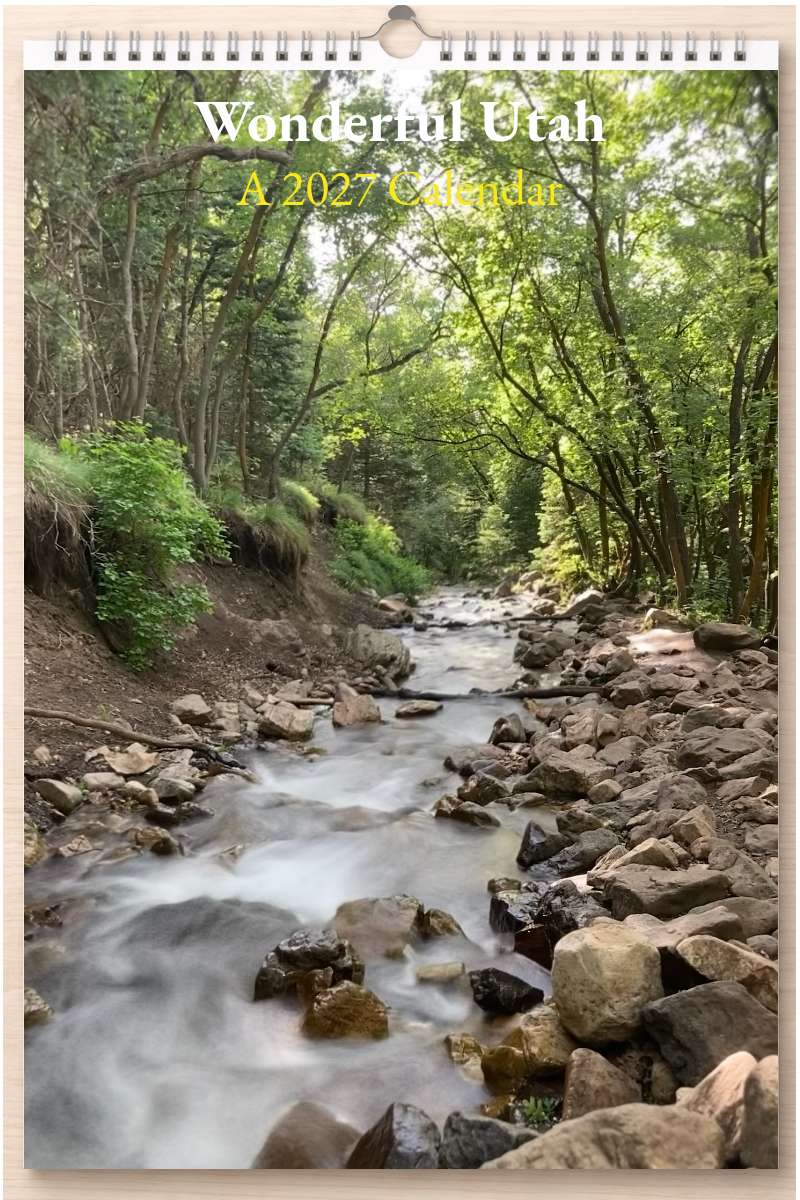 Wonderful Utah: A 2027 Calendar