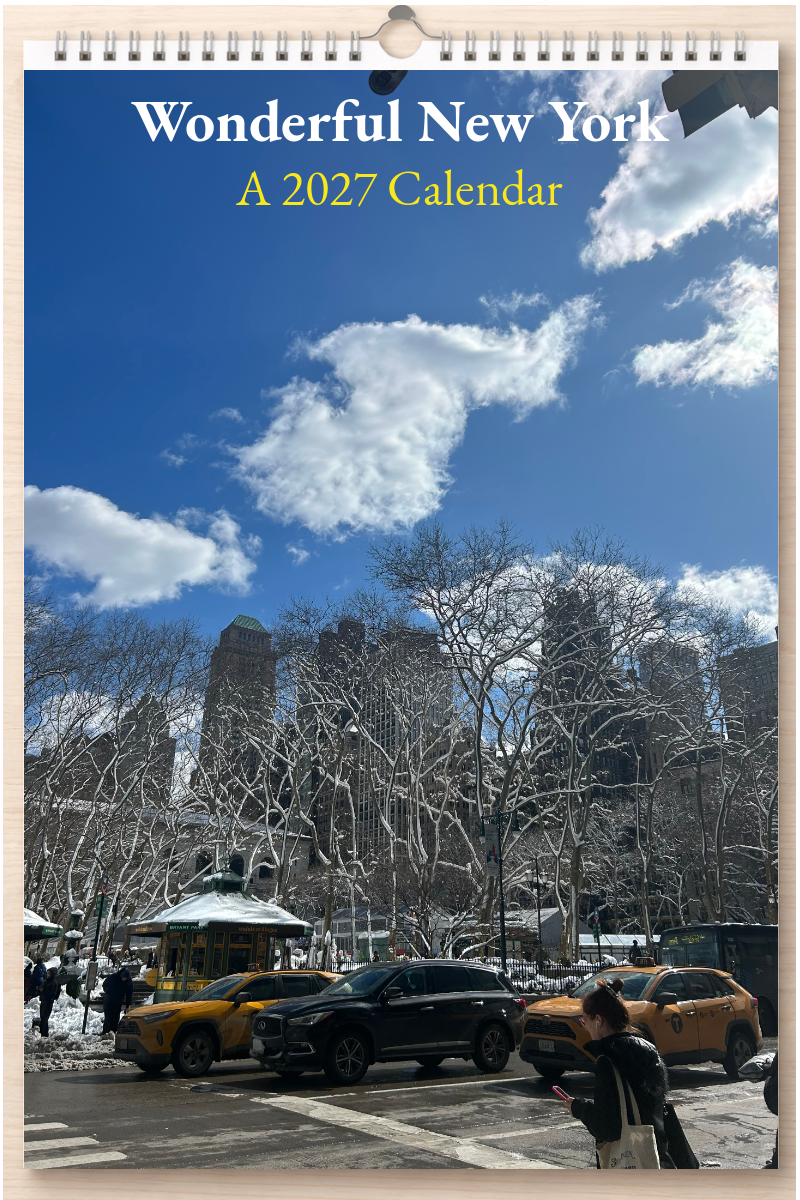 Wonderful New York: A 2027 Calendar