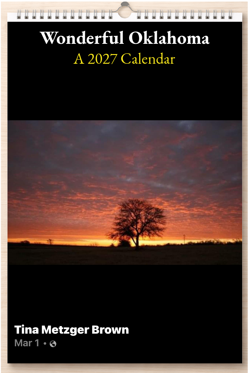 Wonderful Oklahoma: A 2027 Calendar