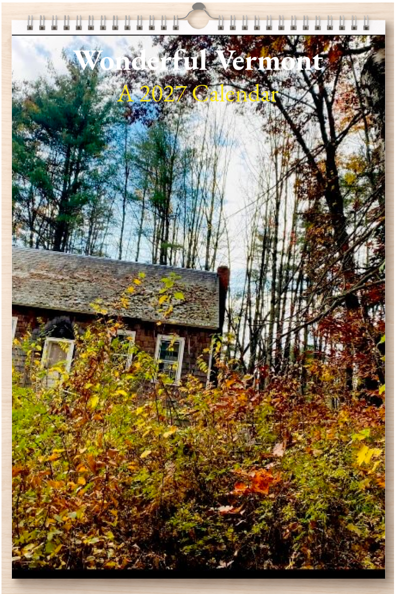 Wonderful Vermont: A 2027 Calendar