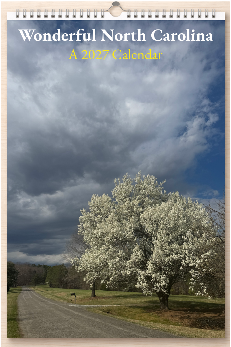 Wonderful North Carolina: A 2027 Calendar