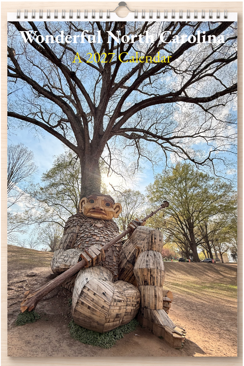Wonderful North Carolina: A 2027 Calendar