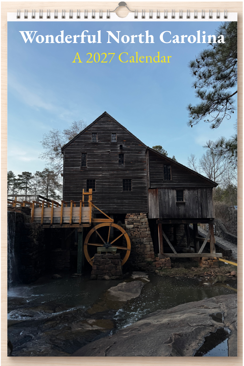 Wonderful North Carolina: A 2027 Calendar