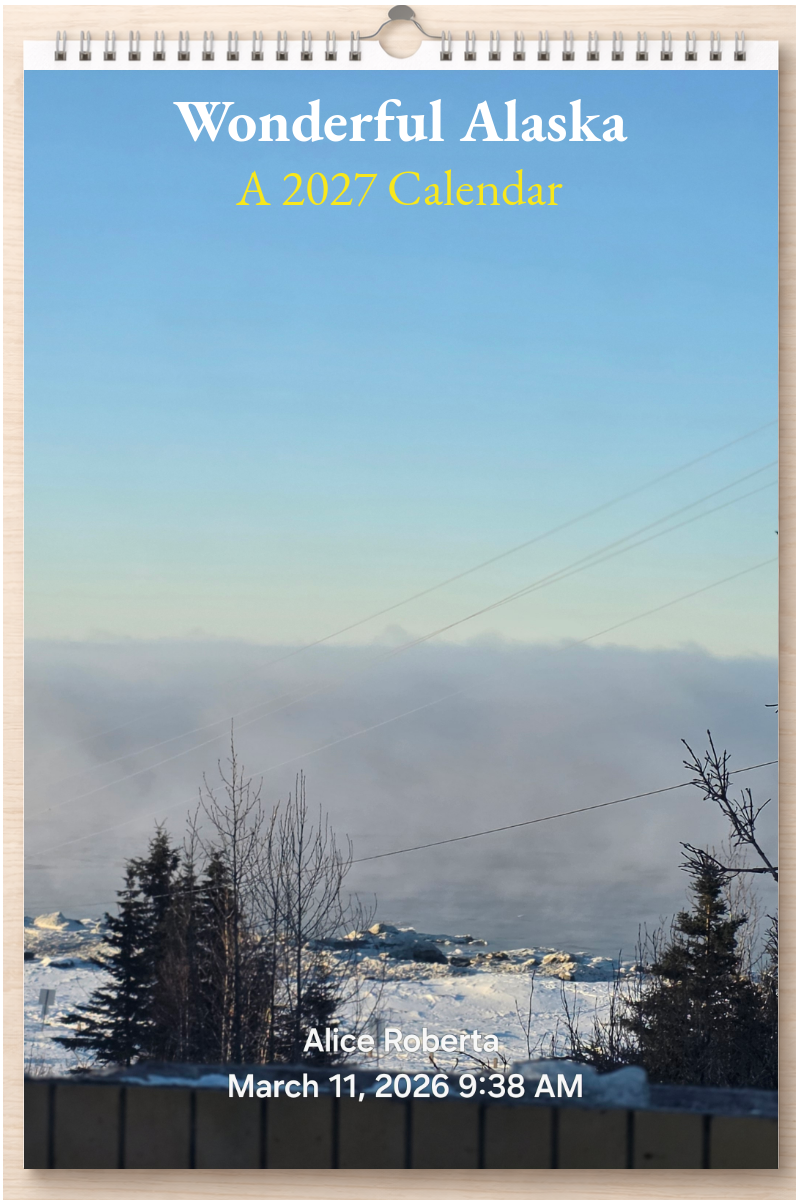 Wonderful Alaska: A 2027 Calendar