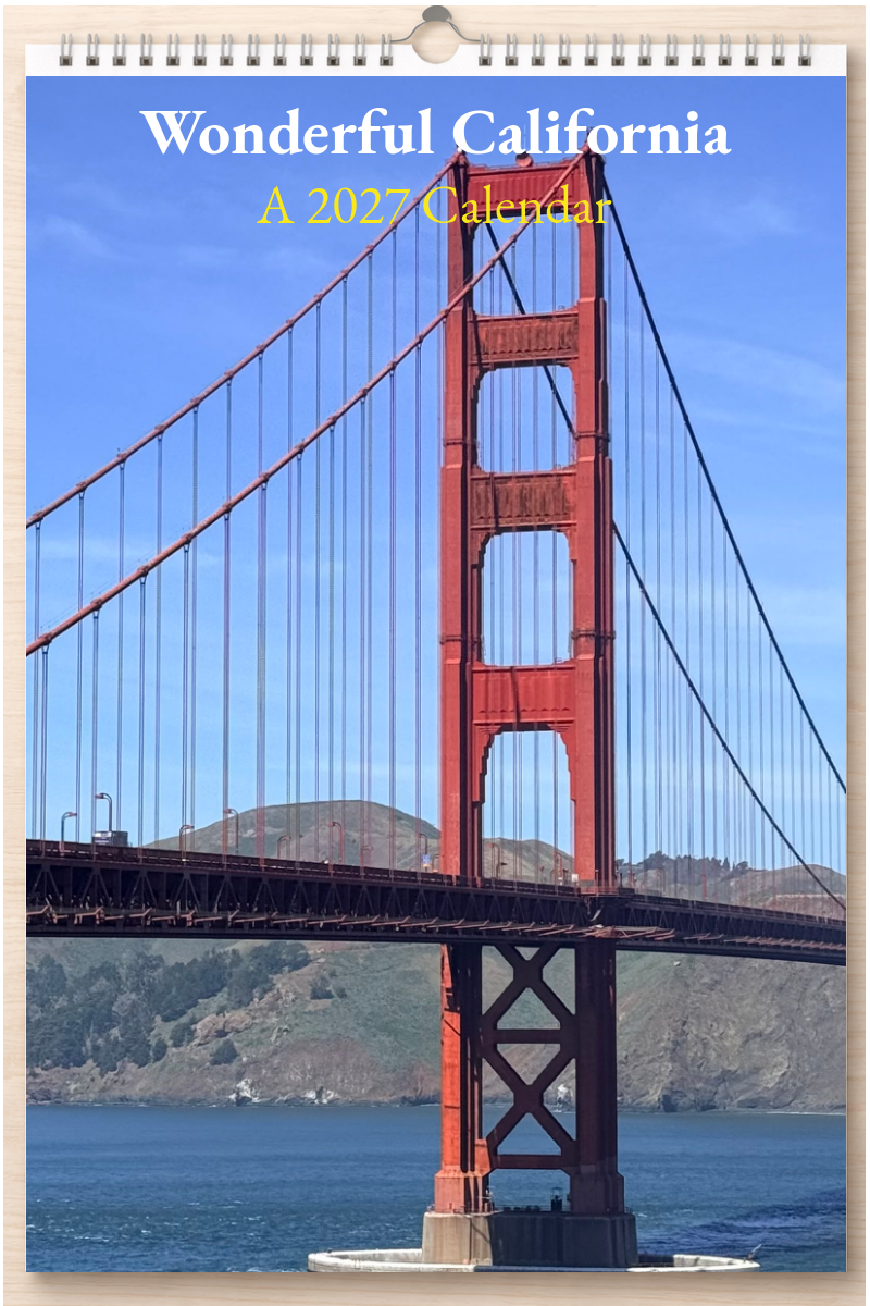 Wonderful California: A 2027 Calendar
