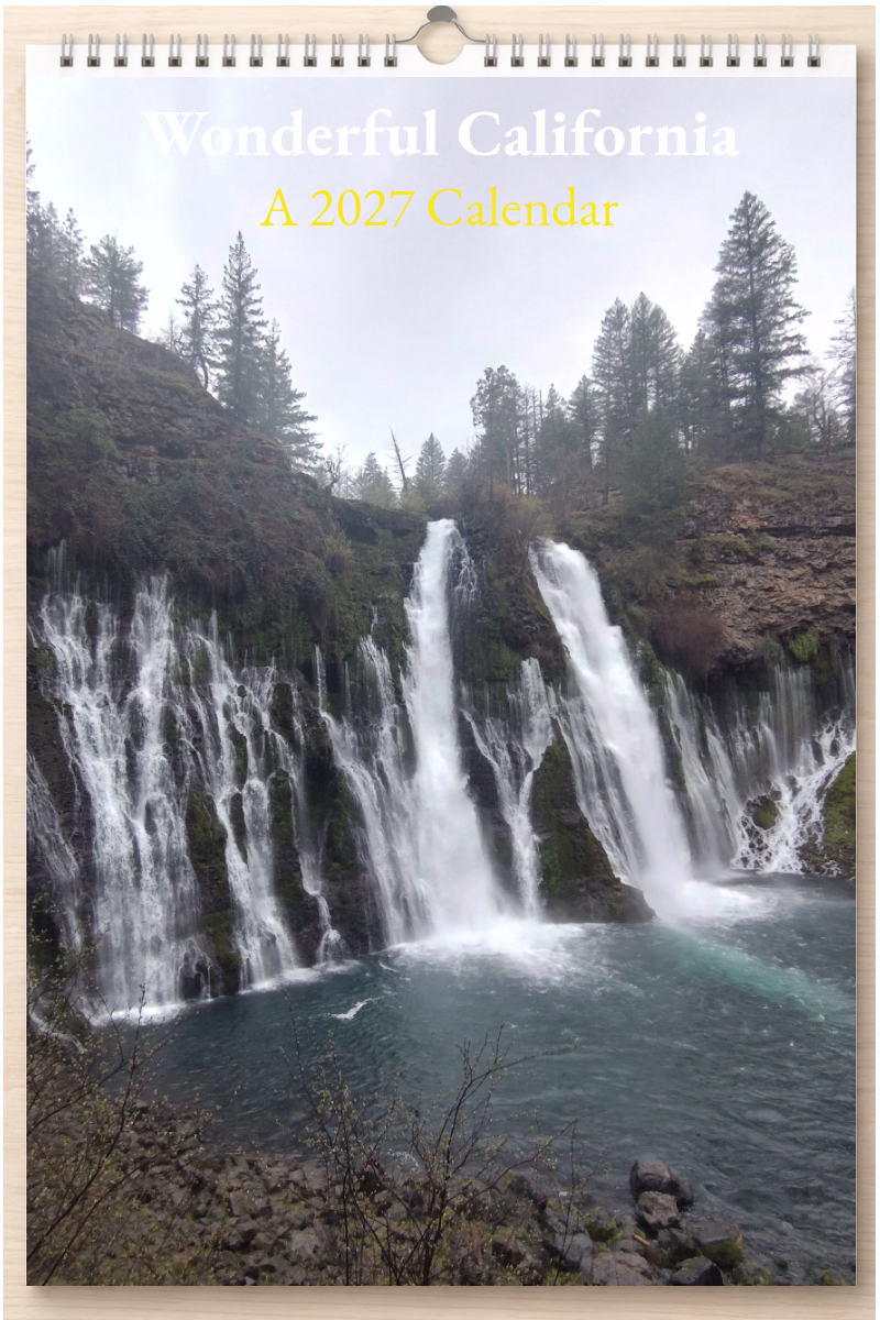 Wonderful California: A 2027 Calendar