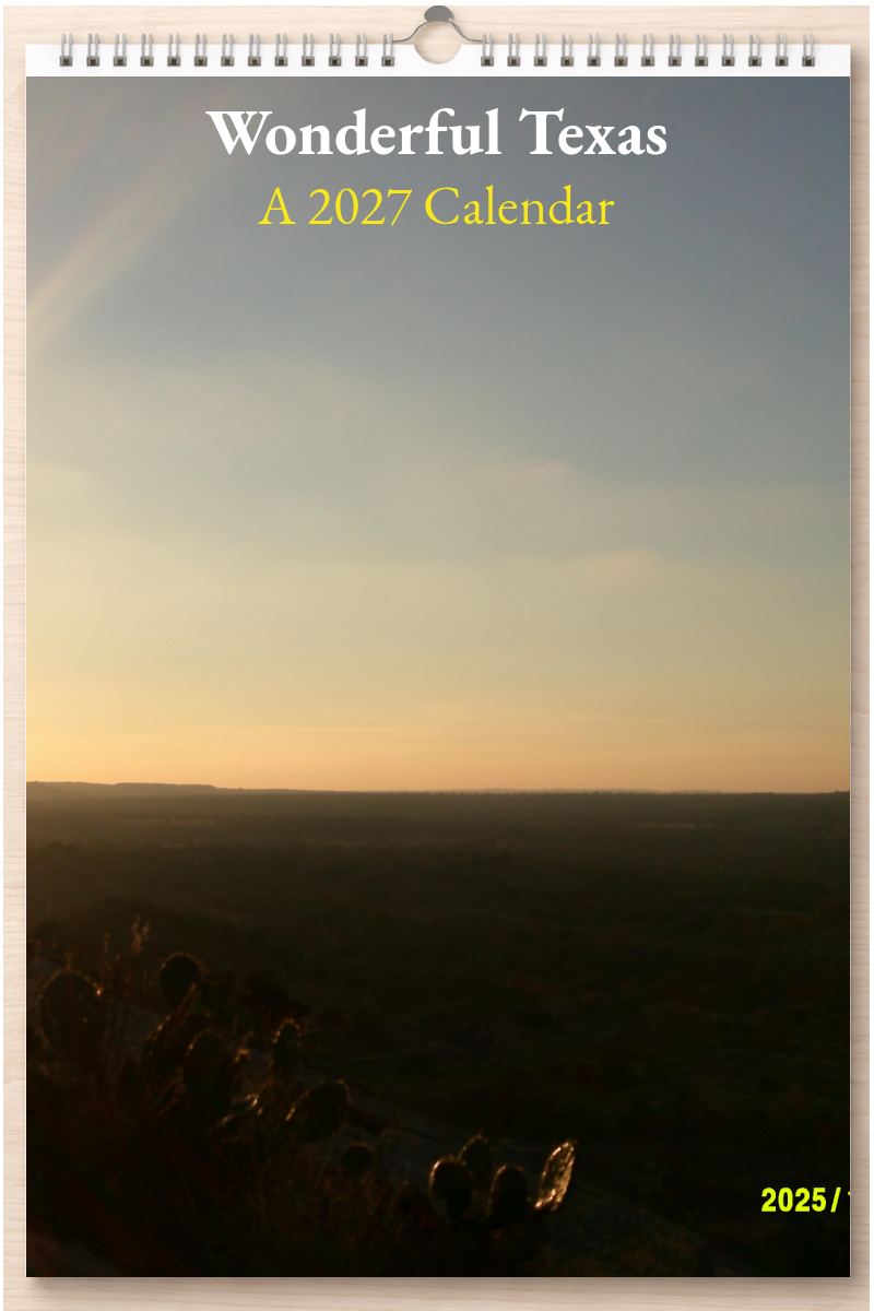 Wonderful Texas: A 2027 Calendar