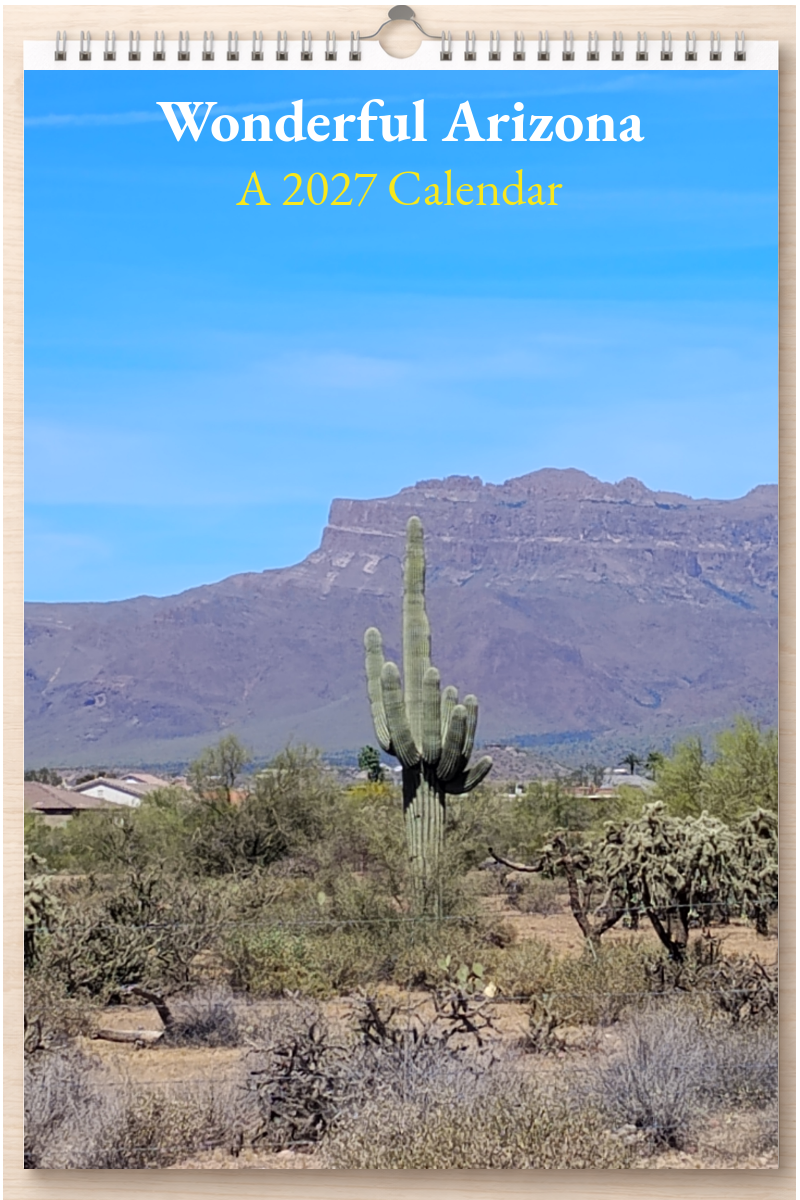 Wonderful Arizona: A 2027 Calendar