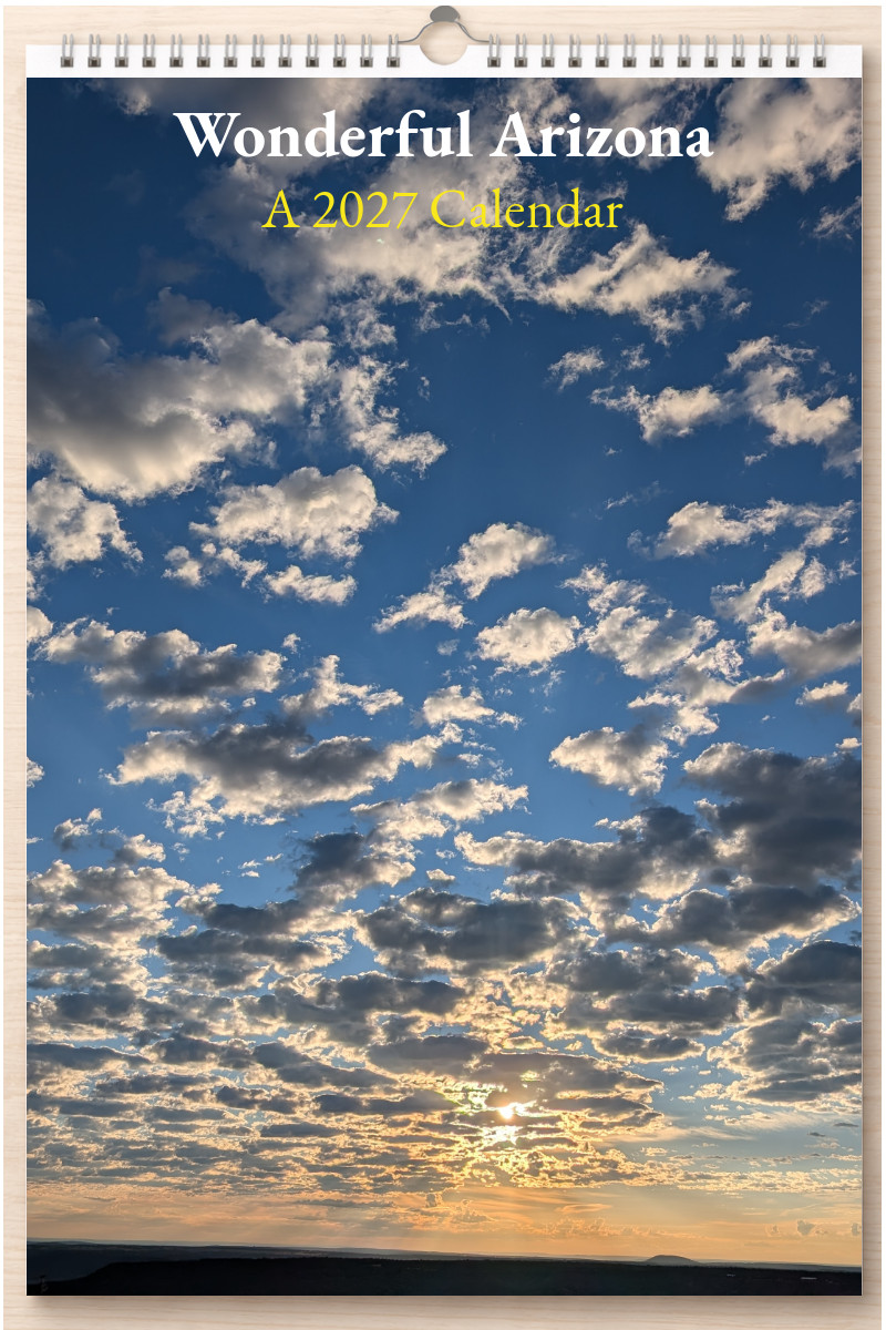 Wonderful Arizona: A 2027 Calendar