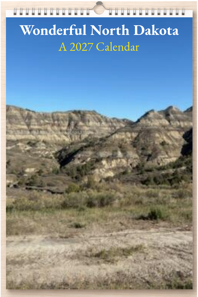 Wonderful North Dakota: A 2027 Calendar