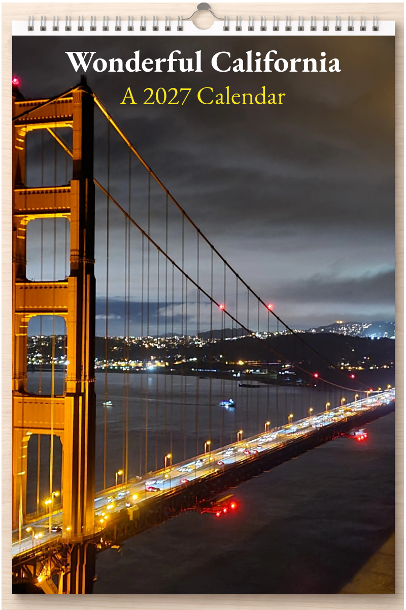 Wonderful California: A 2027 Calendar