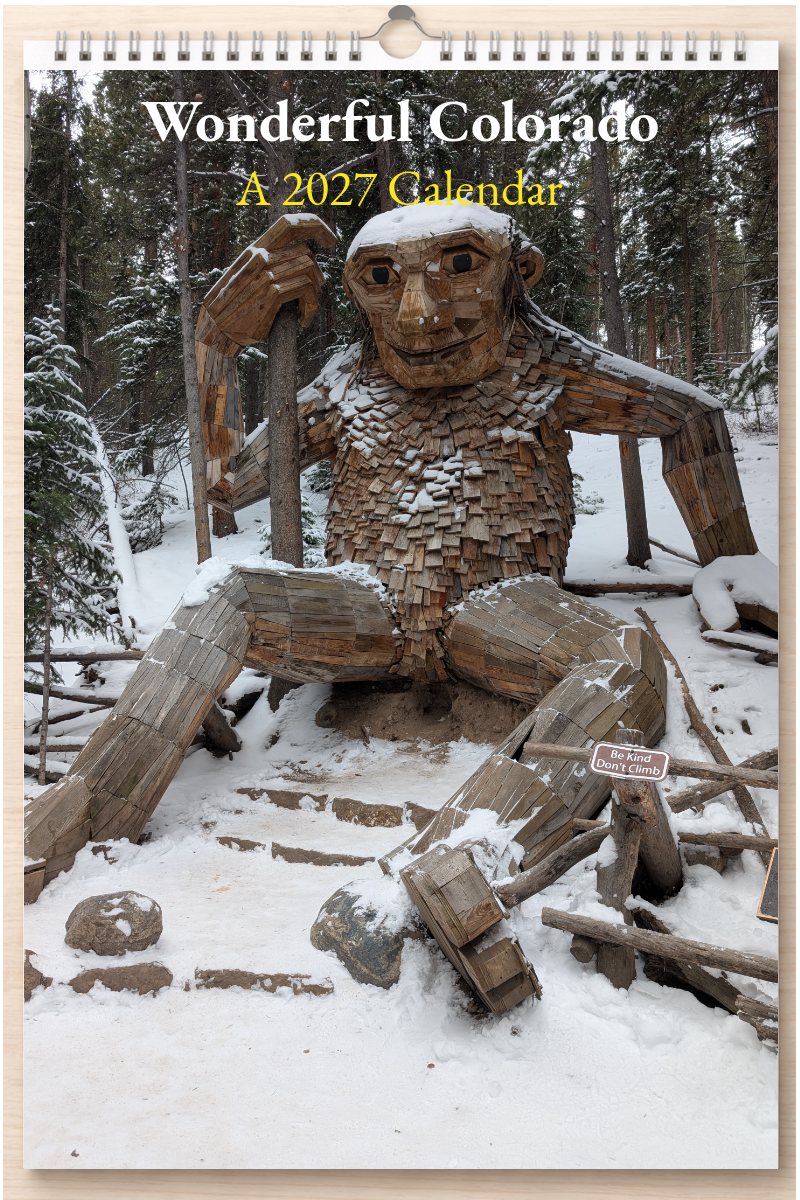 Wonderful Colorado: A 2027 Calendar