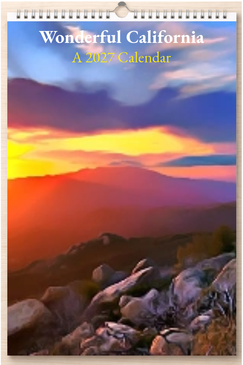 Wonderful California: A 2027 Calendar