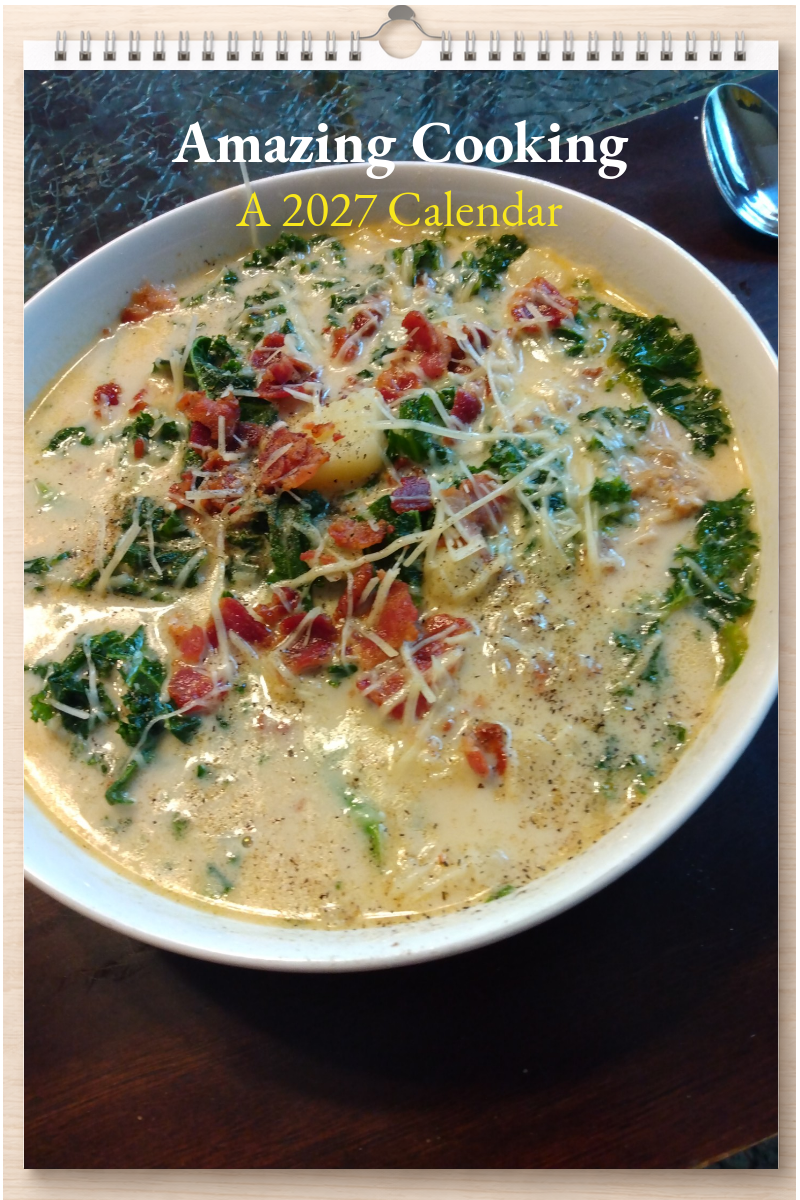 Amazing Cooking: A 2027 Calendar