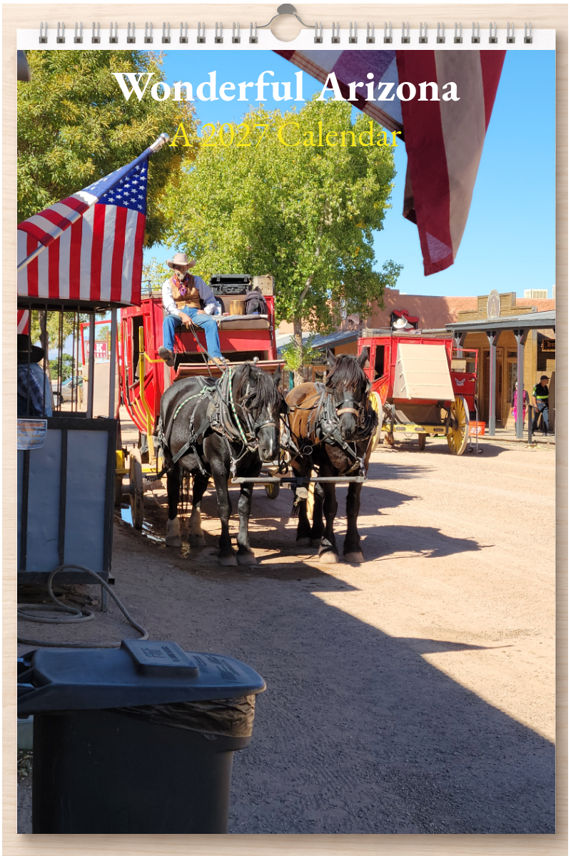 Wonderful Arizona: A 2027 Calendar
