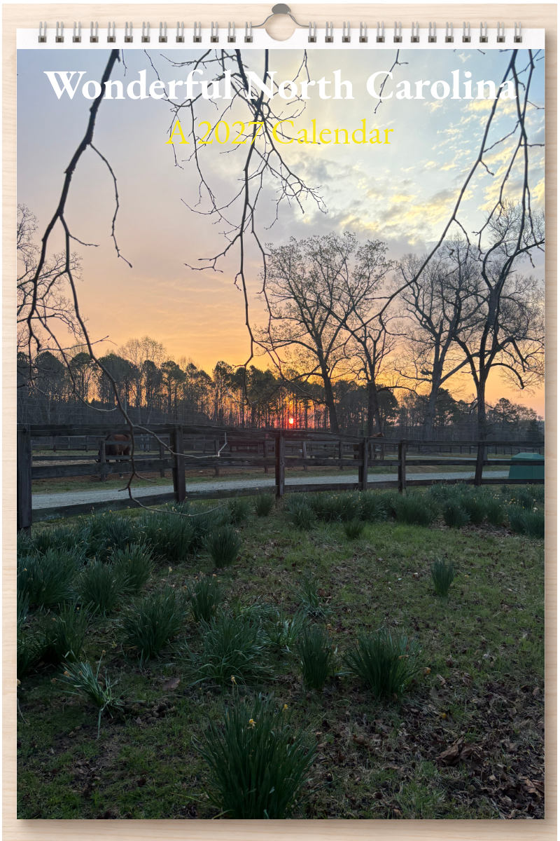 Wonderful North Carolina: A 2027 Calendar