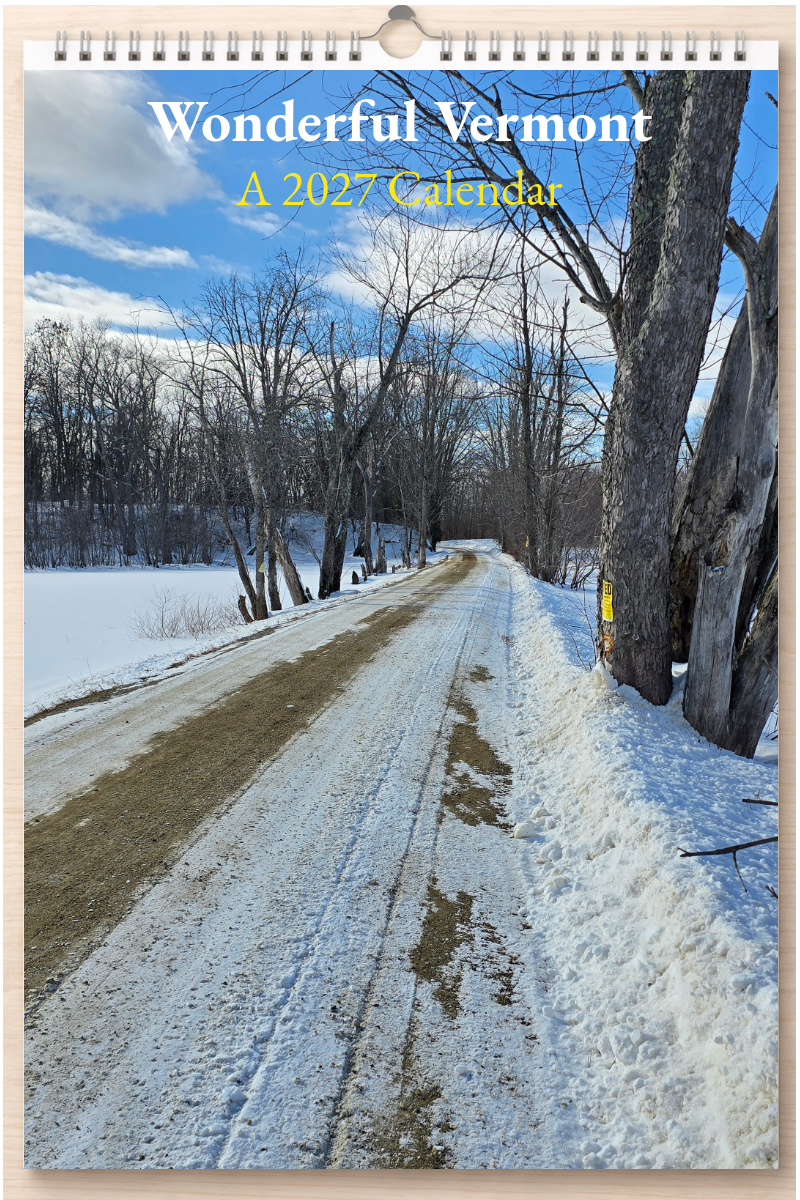 Wonderful Vermont: A 2027 Calendar