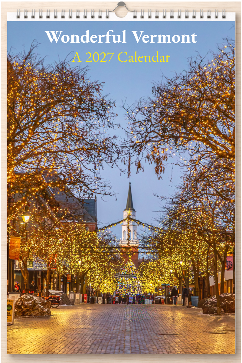 Wonderful Vermont: A 2027 Calendar
