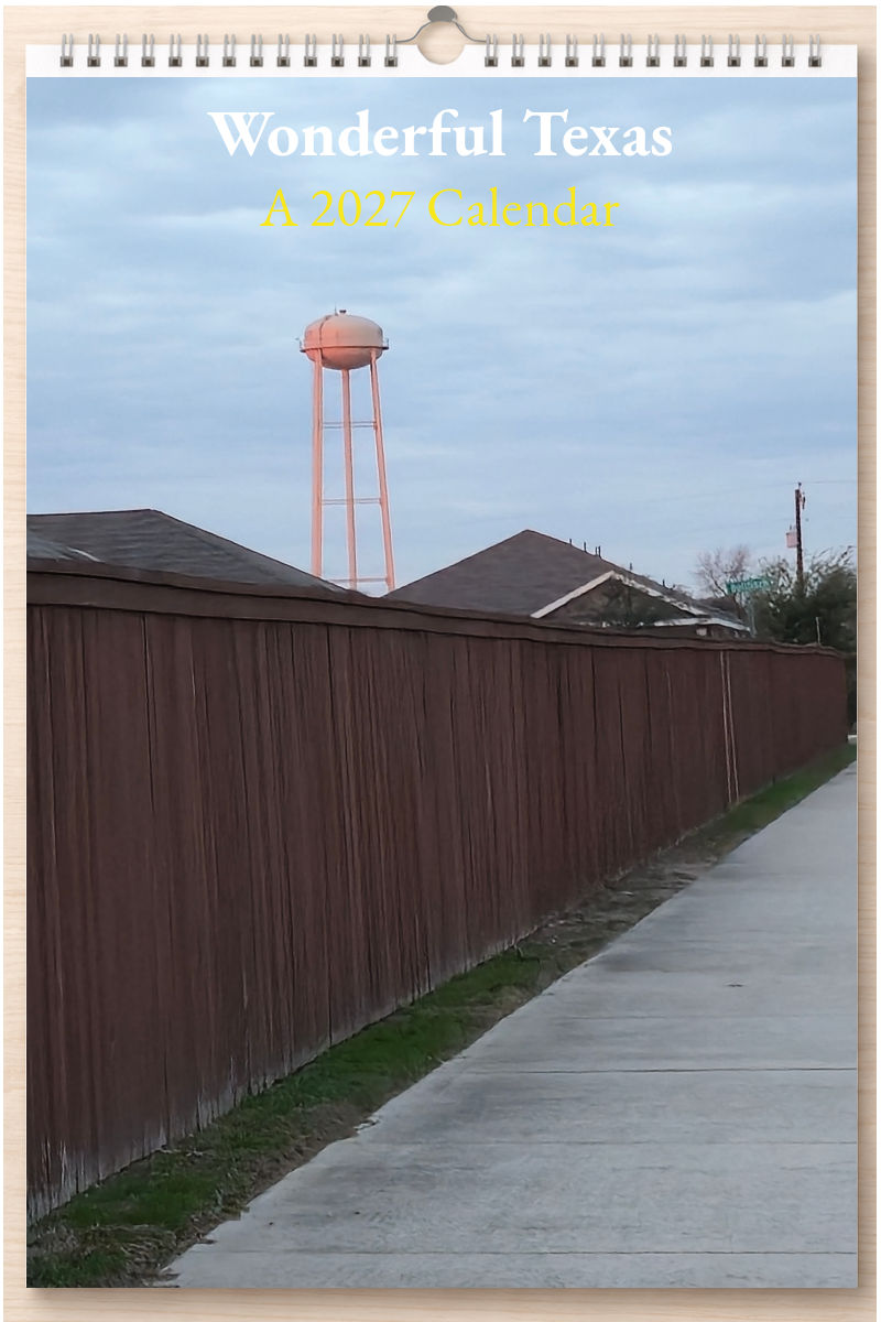 Wonderful Texas: A 2027 Calendar