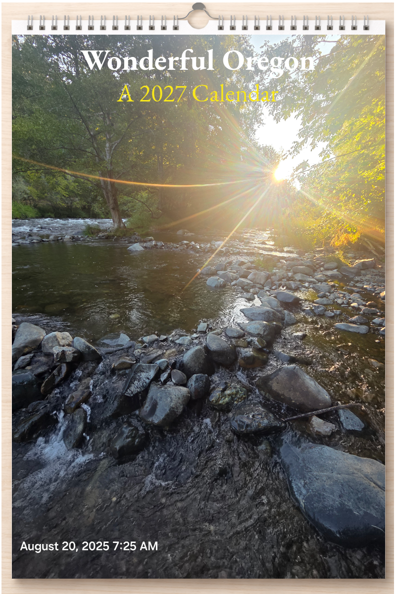 Wonderful Oregon: A 2027 Calendar