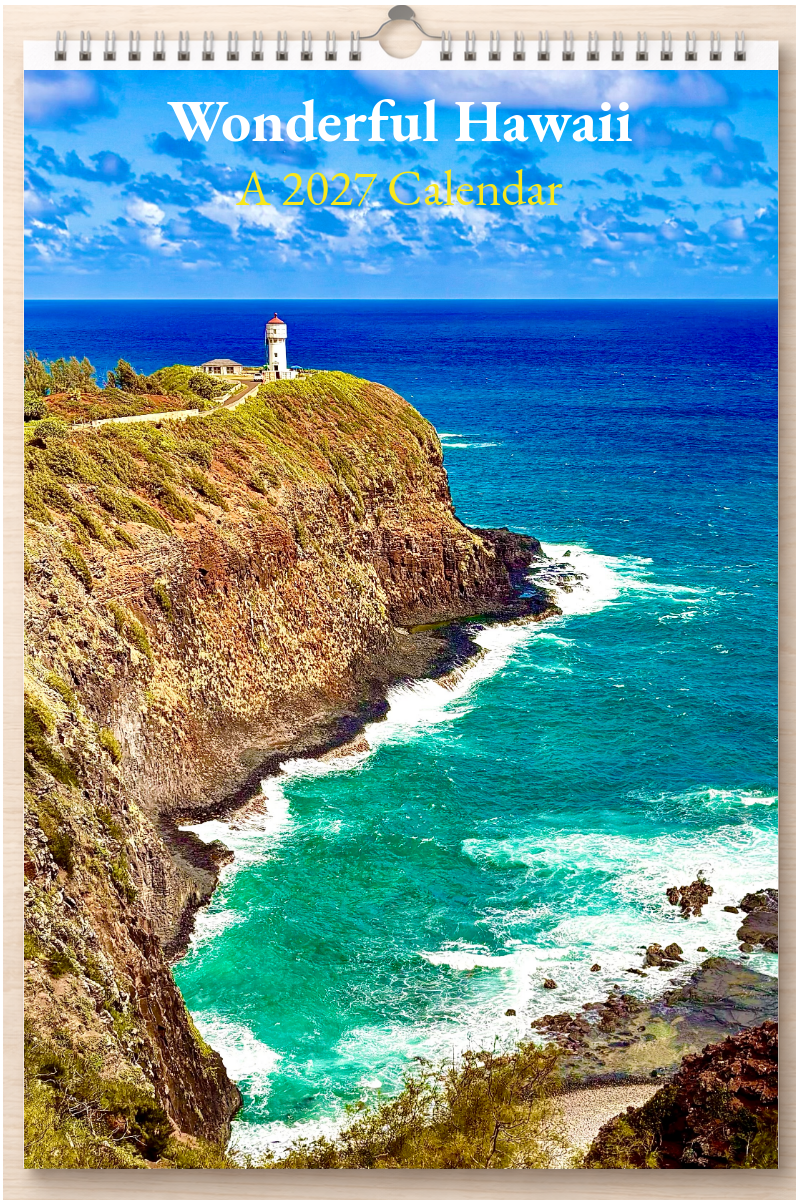 Wonderful Hawaii: A 2027 Calendar