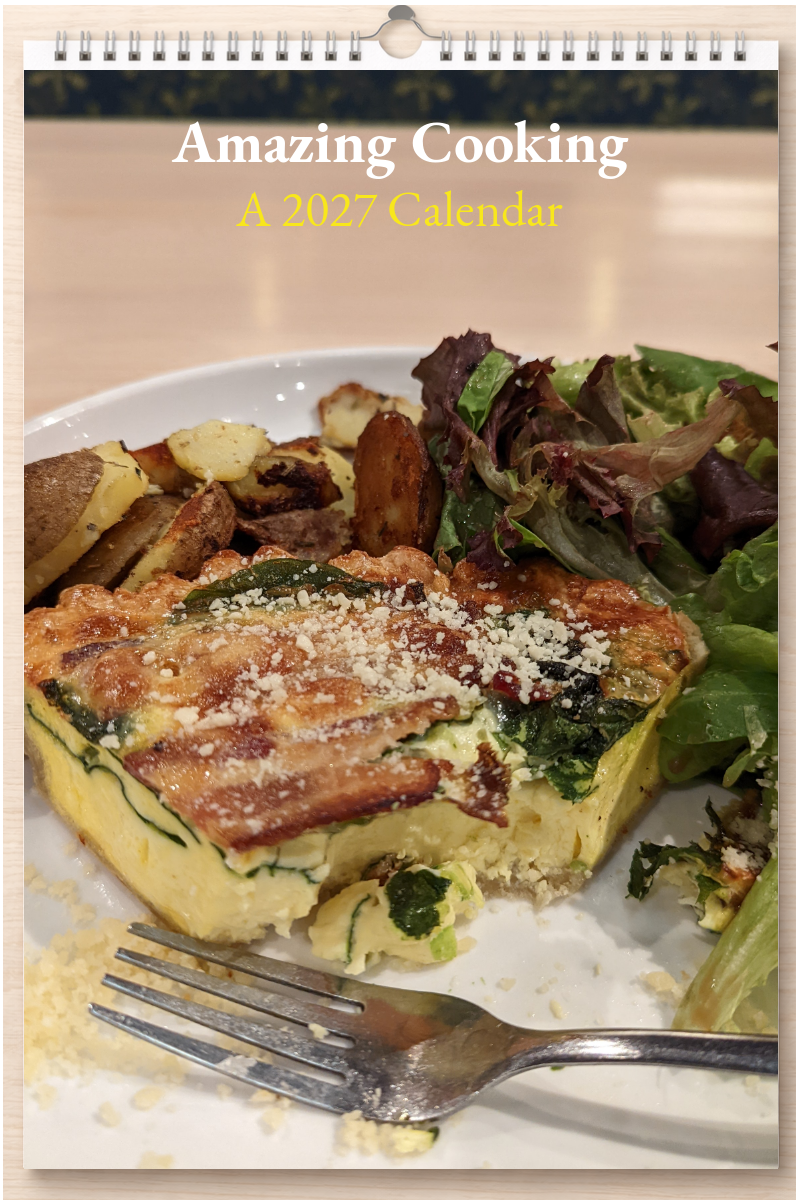 Amazing Cooking: A 2027 Calendar
