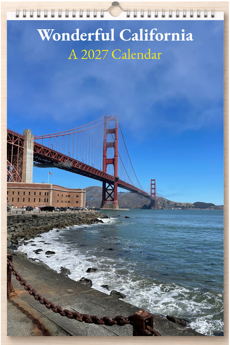 Wonderful California: A 2027 Calendar