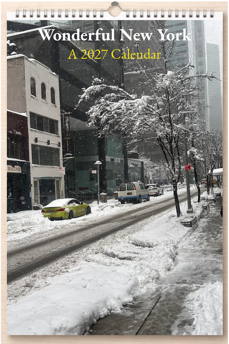 Wonderful New York: A 2027 Calendar