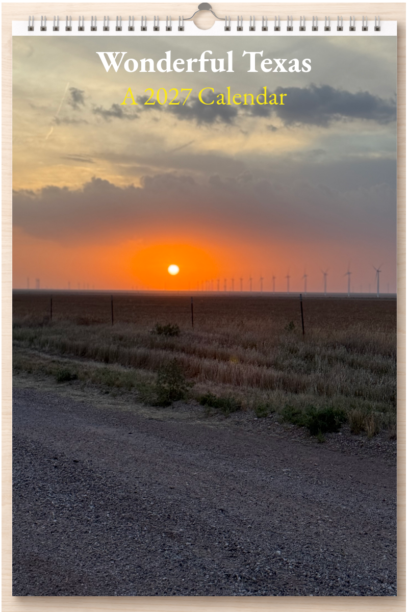 Wonderful Texas: A 2027 Calendar