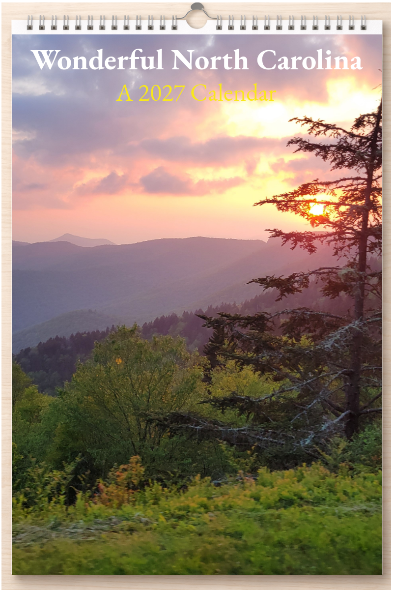 Wonderful North Carolina: A 2027 Calendar
