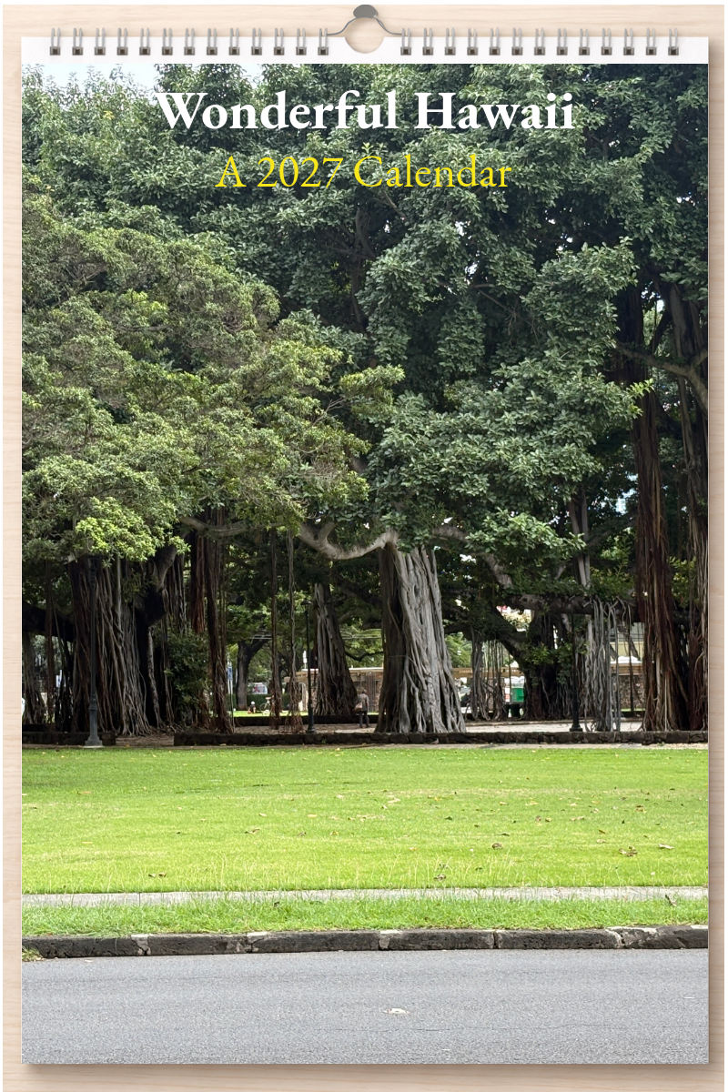 Wonderful Hawaii: A 2027 Calendar