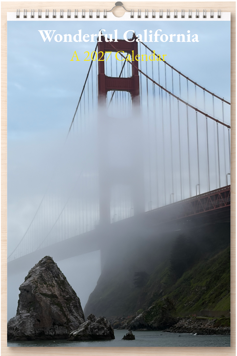 Wonderful California: A 2027 Calendar