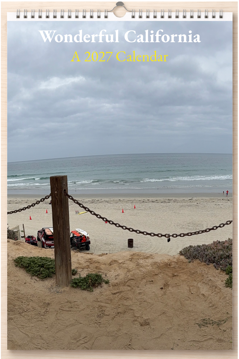 Wonderful California: A 2027 Calendar