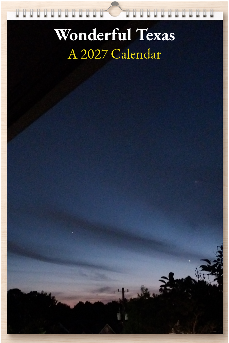Wonderful Texas: A 2027 Calendar