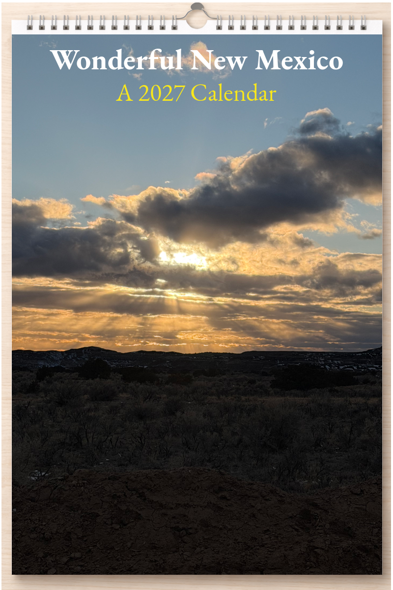 Wonderful New Mexico: A 2027 Calendar