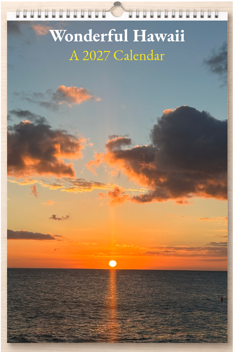 Wonderful Hawaii: A 2027 Calendar