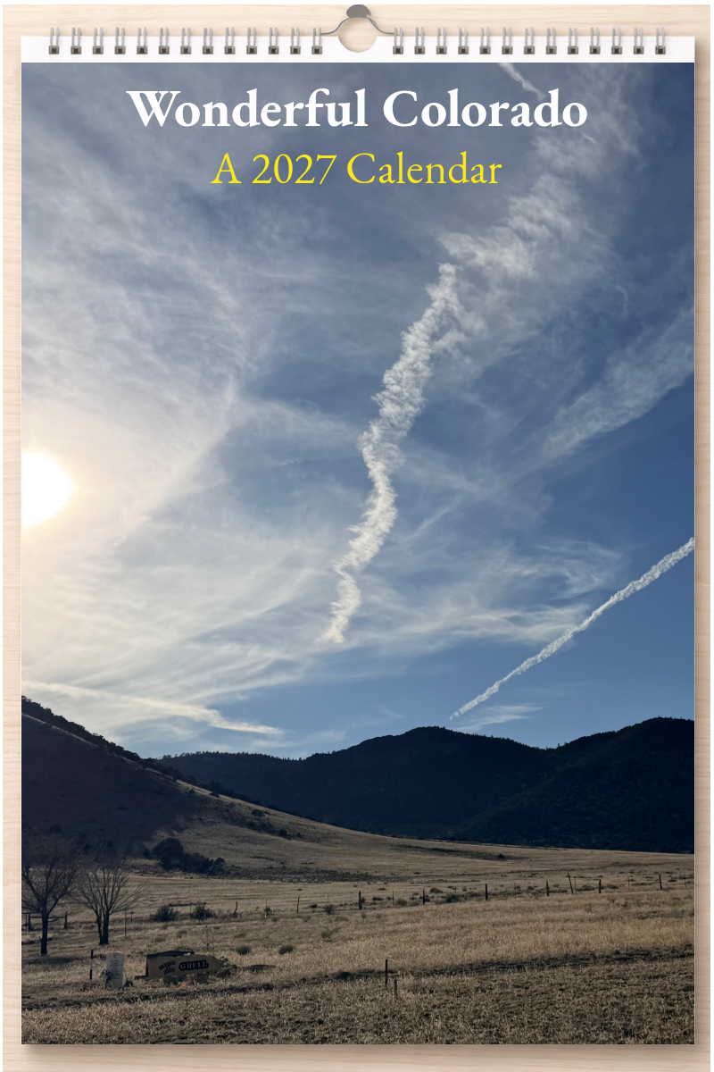 Wonderful Colorado: A 2027 Calendar