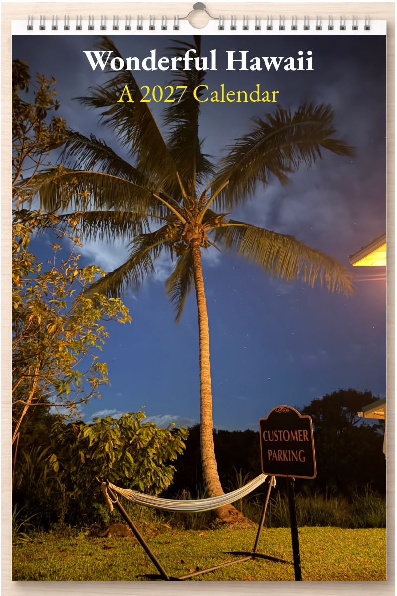 Wonderful Hawaii: A 2027 Calendar