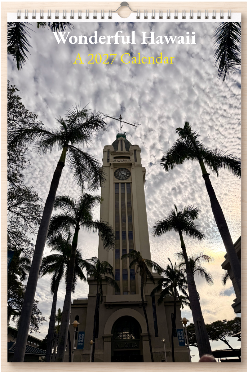 Wonderful Hawaii: A 2027 Calendar