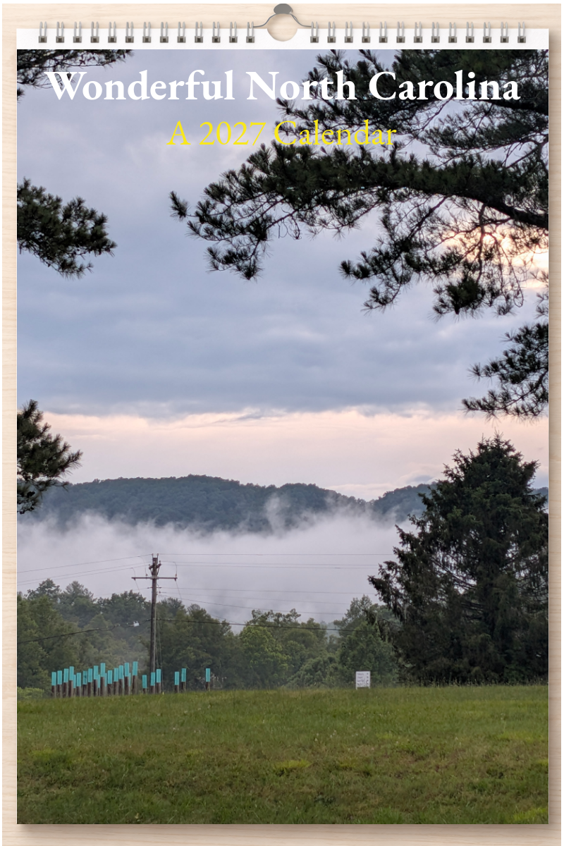 Wonderful North Carolina: A 2027 Calendar