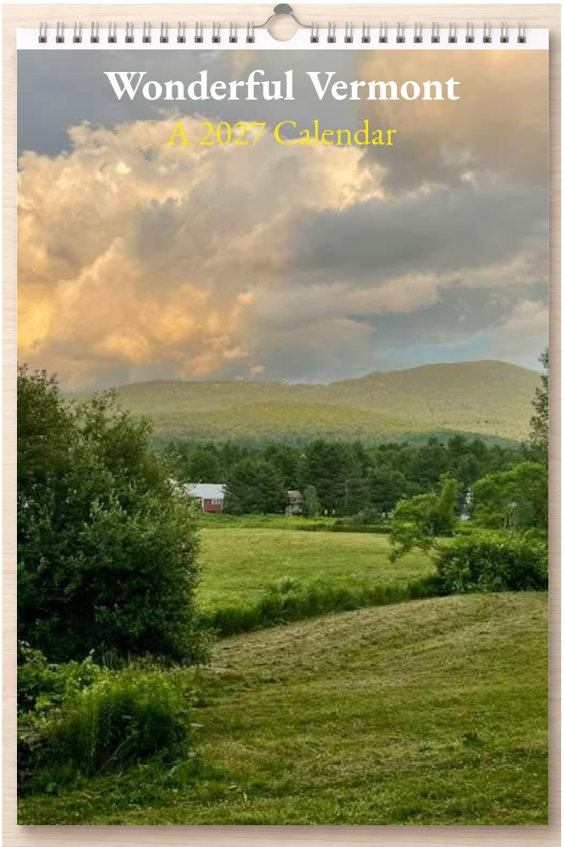 Wonderful Vermont: A 2027 Calendar