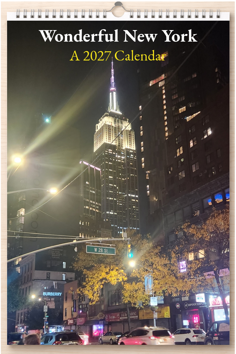 Wonderful New York: A 2027 Calendar