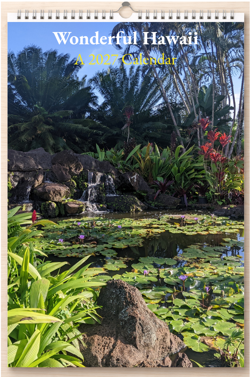 Wonderful Hawaii: A 2027 Calendar