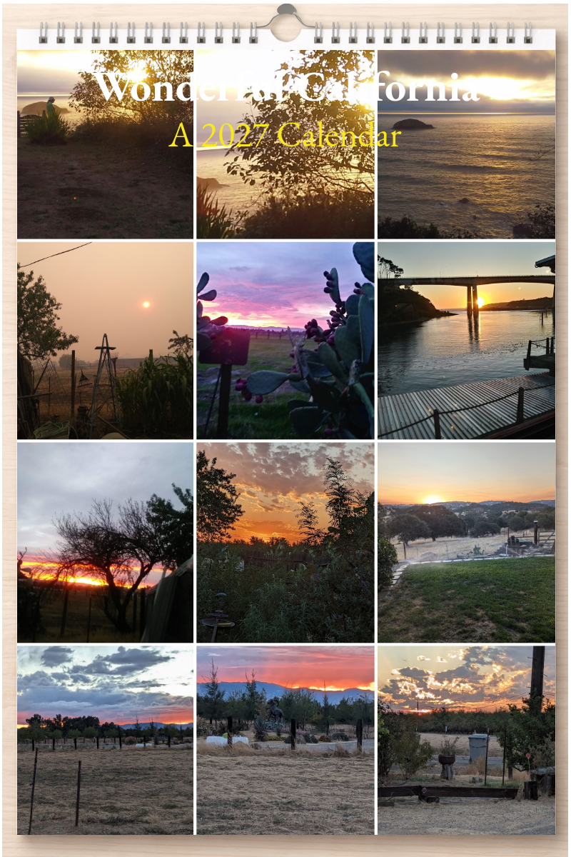 Wonderful California: A 2027 Calendar