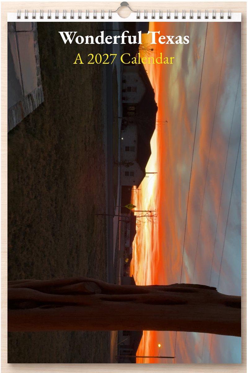 Wonderful Texas: A 2027 Calendar