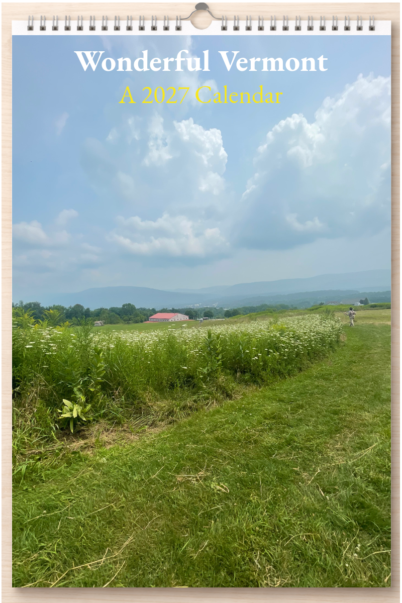 Wonderful Vermont: A 2027 Calendar